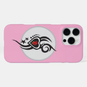 Ornamental Floral Heart Tattoo iPhone Hoesje (Achterkant horizontaal)