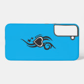 Ornamental Floral Heart Tattoo  Samsung Galaxy Hoesje (Achterkant horizontaal)