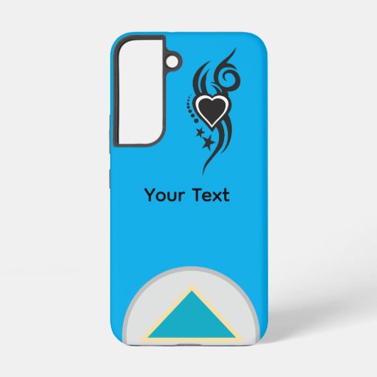 Ornamental Floral Heart Tattoo  Samsung Galaxy Hoesje (Achterkant)