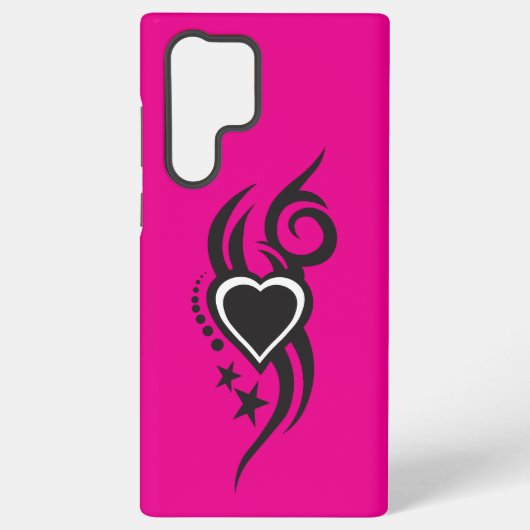 Ornamental Floral Heart Tattoo  Samsung Galaxy Hoesje (Achterkant)