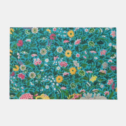 Ornamental Floral Pattern Deurmat (Voorkant)