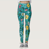 Ornamental Floral Pattern Leggings (Voorkant)