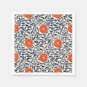 Ornamental Floral Pattern Napkins Servet (Voorkant)