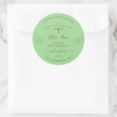 Ornamental Gold Hearts Sage Green Product Labels (Tas)