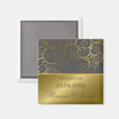 Ornamental Golden Spiral von Save the Date Magnet (Voorkant / Achterkant)