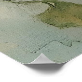 ornamental harp surrounded by white flowers poster (Hoek)