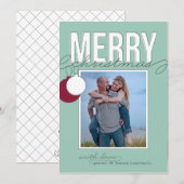 Ornamental Holiday-fotokaart Feestdagenkaart (Voorkant / Achterkant)