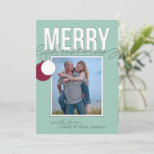 Ornamental Holiday-fotokaart Feestdagenkaart (Staand voorkant)