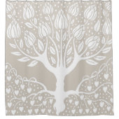Ornamental Magnolia Tree by Aubrey Beardsley Douchegordijn (Voorkant)