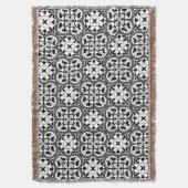 Ornamental Moroccan Tegel Pattern Deken (Voorkant Verticaal)