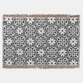 Ornamental Moroccan Tegel Pattern Deken (Voorkant)