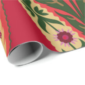 Ornamental Oriental style seamless flor Cadeaupapier (Rol Hoek)