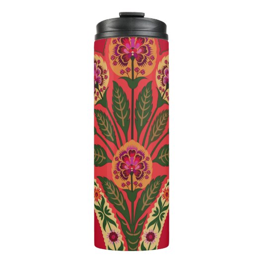 Ornamental Oriental style seamless flor Thermosbeker (Voorkant)
