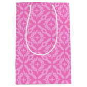 Ornamental Pink Damask Breast Cancer Awareness Medium Cadeauzakje (Voorkant)