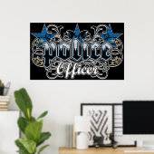 Ornamental Police Officer Poster (Thuiskantoor)
