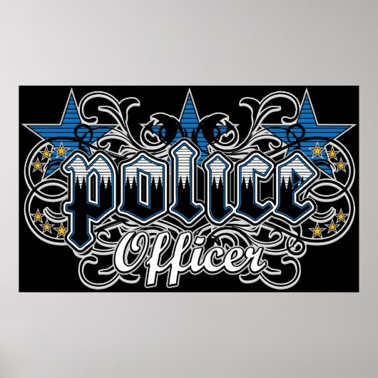 Ornamental Police Officer Poster (Voorkant)
