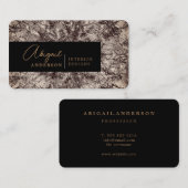  ornamental Professional Golden Signature Visitekaartje (Voorkant / Achterkant)