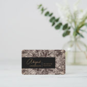  ornamental Professional Golden Signature Visitekaartje (Staand voorkant)