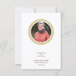 Ornamental Remember Dear One Passed Away Funeral Kaart