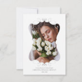 Ornamental Remember Loved One Passed Away Funeral Kaart (Voorkant)