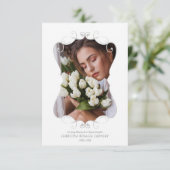 Ornamental Remember Loved One Passed Away Funeral Kaart (Staand voorkant)