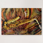 Ornamental Saxophon Legpuzzel (Horizontaal)