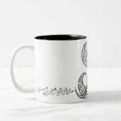 Ornamental Script Letter S Mug Tweekleurige Koffiemok (Links)