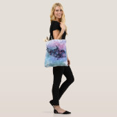 Ornamental Silhouette Whale Tote Bag (Op model)