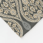 Ornamental Traditional Paisley design Fleece Deken (Hoek)
