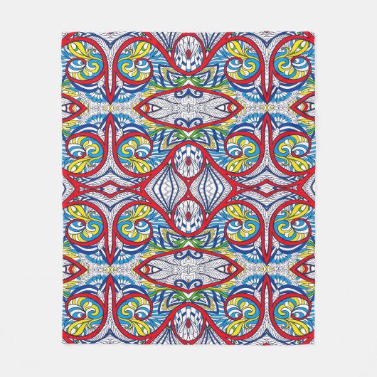 Ornamental Tribal Seamless pattern. Illustration.  Fleece Deken (Voorkant)