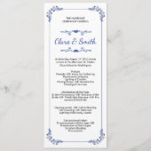 Ornamental Wedding Ceremony Program Template Programmakaart (Voorkant)