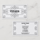 Ornamental - Zwart op wit Visitekaartje (Voorkant / Achterkant)