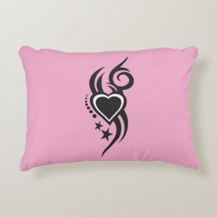 Ornamentale Bloemhart Tattoo Accent Kussen