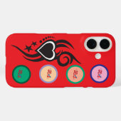 Ornamentale Bloemhart Tattoo Case-Mate iPhone Case (Achterkant (horizontaal))