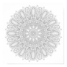 OrnaMENTALs #0025 Zonnebloem Kleur Uw Eigen