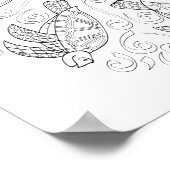 OrnaMENTALs #0026 Zee Schroefplash Kleur Uw Eigen Poster (Hoek)