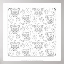 OrnaMENTALs #0077 Furry Friends Kleur Uw Eigen