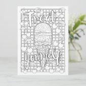 OrnaMENTALs behandelt uzelf Kleur Uw Eigen Kaart (Staand voorkant)