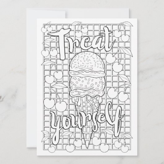 OrnaMENTALs behandelt uzelf Kleur Uw Eigen Kaart (Voorkant)