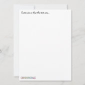 OrnaMENTALs de Tevreden Kleur van de Moederdag Uw  Kaart (Achterkant)