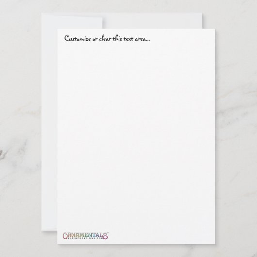 OrnaMENTALs de Tevreden Kleur van de Moederdag Uw  Kaart (Achterkant)