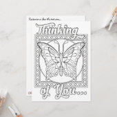 OrnaMENTALs die van u denken uw eigen kleur Kaart (Voorkant / Achterkant in situ)