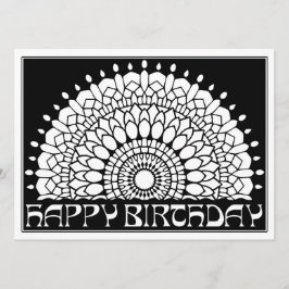 OrnaMENTALs Happy Birthday Mandala Kleur Uw Eigen Kaart