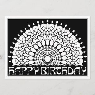 OrnaMENTALs Happy Birthday Mandala Kleur Uw Eigen Kaart