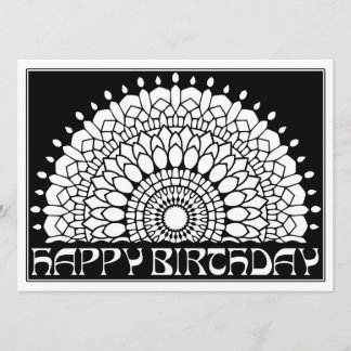 OrnaMENTALs Happy Birthday Mandala Kleur Uw Eigen Kaart
