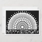 OrnaMENTALs Happy Birthday Mandala Kleur Uw Eigen Kaart (Voorkant)