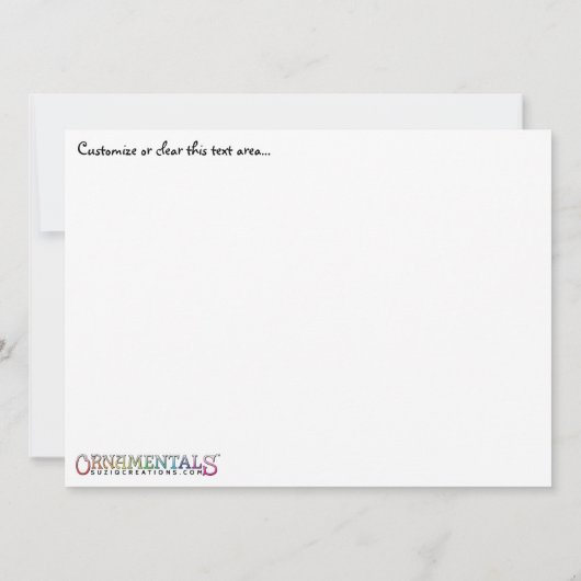 OrnaMENTALs Happy Birthday Sundial Kleur Uw Eigen Kaart (Achterkant)