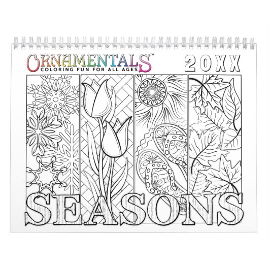 OrnaMENTALs seizoenen die door het Jaar kleuren Kalender (Hoes)