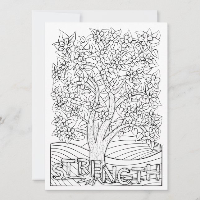 OrnaMENTALs Sterkte Blooming Boom Kleur Uw Eigen (Voorkant)