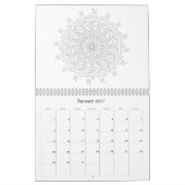OrnaMENTALs Therapeutische Kleurenpagina's van 12 Kalender (Jan 2017)